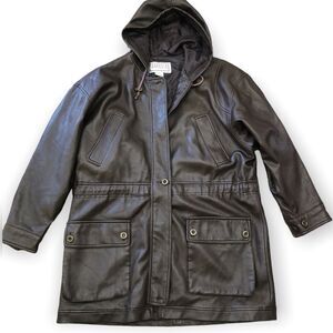 BB Dakota Pret a Porter Brown Faux Leather Jacket Womens Medium